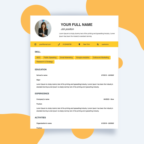 Resume template - Resume 1