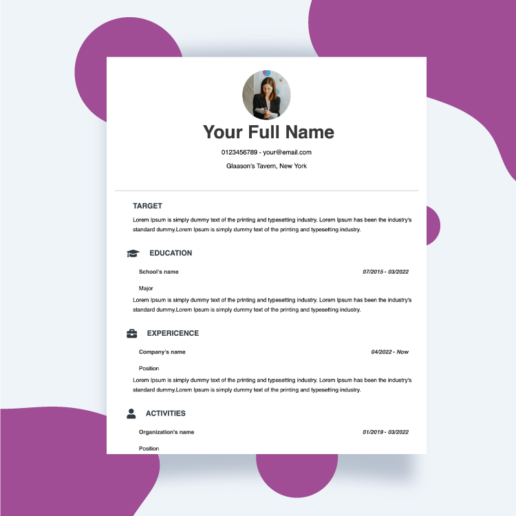 Resume template - Resume 3